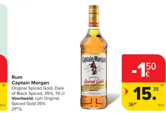 Promotie: Rum Captain Morgan