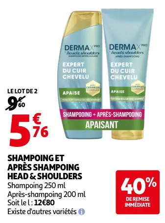 Promotie: Shampoing et après shampoing Head & Shoulders