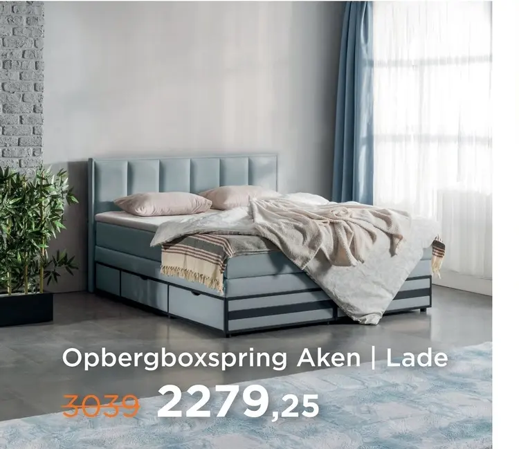 Aanbieding: Opbergboxspring Aken | Lade