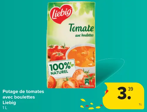 Offre: Potage de tomates avec boulettes