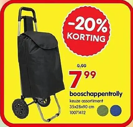 Promotie: booschappentrolly