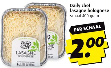 Aanbieding: Daily chef lasagne bolognese