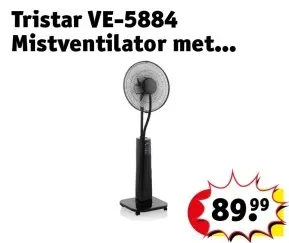 Aanbieding: Tristar VE-5884 Mistventilator met...