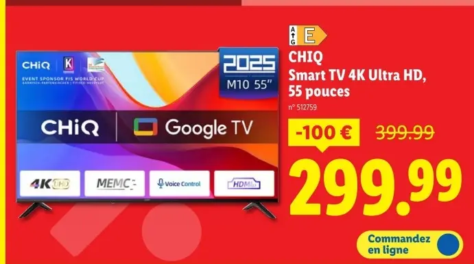 Offre: Smart TV 4K Ultra HD