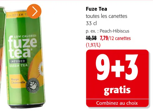Offre: Fuze Tea Infused Green Tea