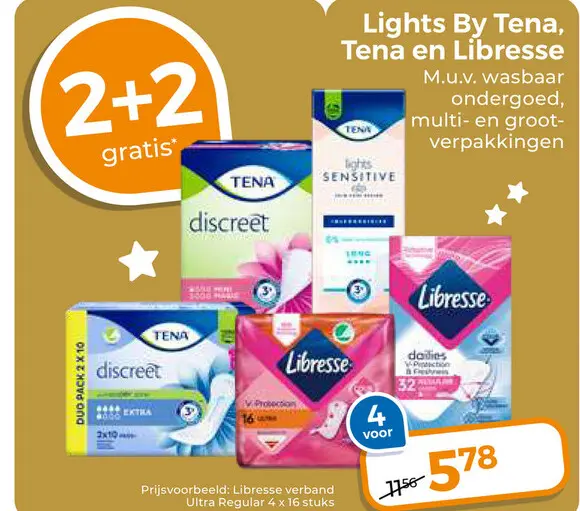 Aanbieding: Lights By Tena, Tena en Libresse