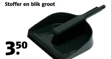 Aanbieding: Stoffer en blik groot