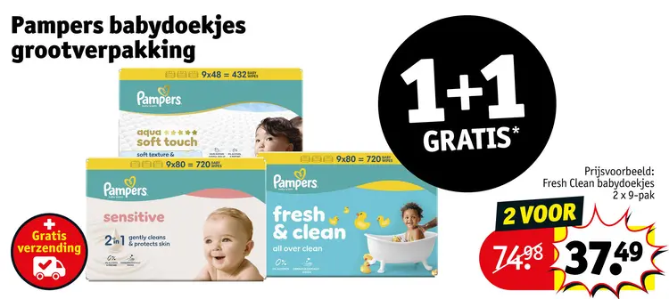 Aanbieding: Babydoekjes grootverpakking