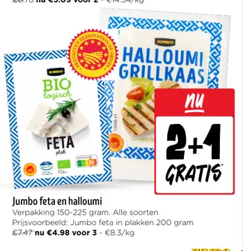 Aanbieding: Jumbo feta en halloumi