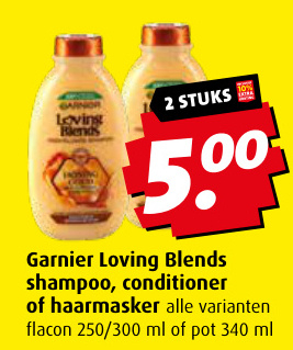 Aanbieding: Garnier Loving Blends shampoo , conditioner o