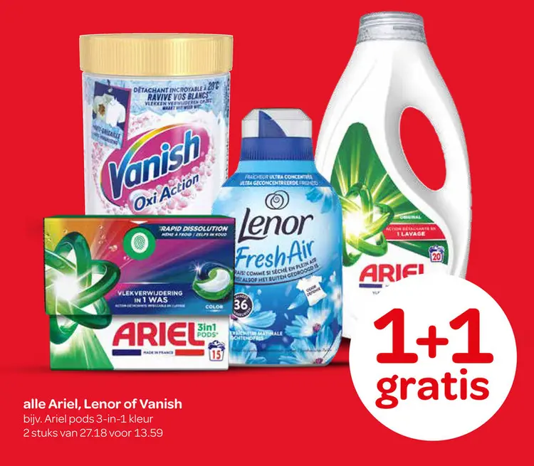 Aanbieding: Ariel, Lenor of Vanish