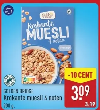 Aanbieding: Krokante muesli 4 noten