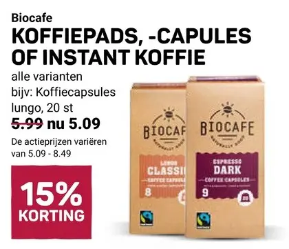 Aanbieding: Koffiepads