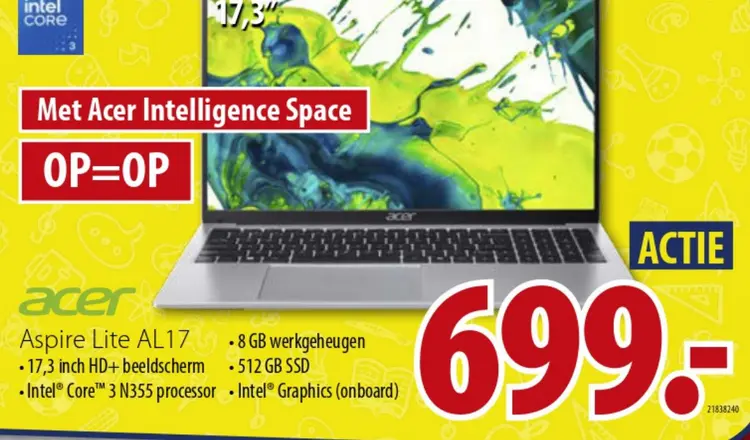 Aanbieding: Acer Aspire Lite AL17