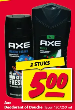 Aanbieding: Axe Deodorant of Douche