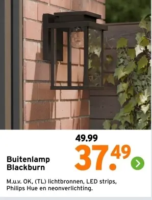 Aanbieding: Buitenlamp Blackburn