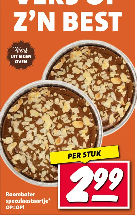 Aanbieding: Roomboter speculaastaartje