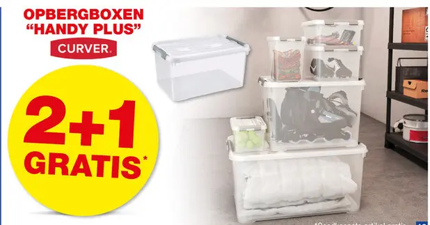 Promotie: Opbergboxen "handy plus"