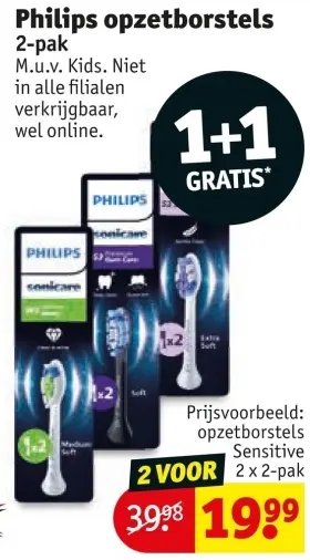 Aanbieding: Opzetborstels 2-pak