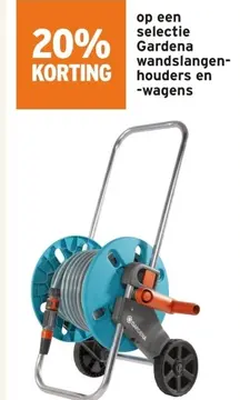 Aanbieding: Gardena wandslangen-houders en -wagens