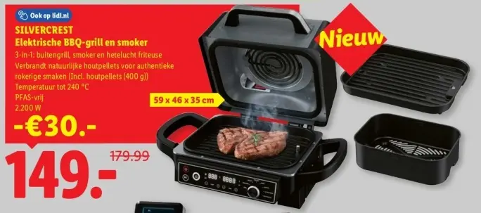 Aanbieding: Elektrische BBQ-grill en smoker