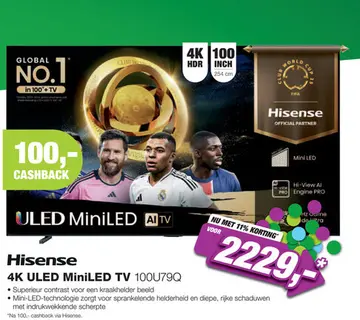 Aanbieding: Hisense 4K ULED MiniLED TV