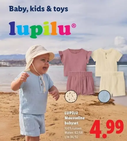 Aanbieding: Mousseline babyset