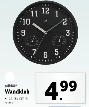 Aanbieding: Wandklok