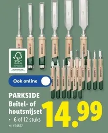 Promotie: Beitel- of houtsnijset