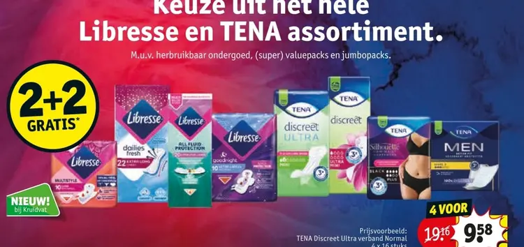 Aanbieding: Libresse en TENA assortiment