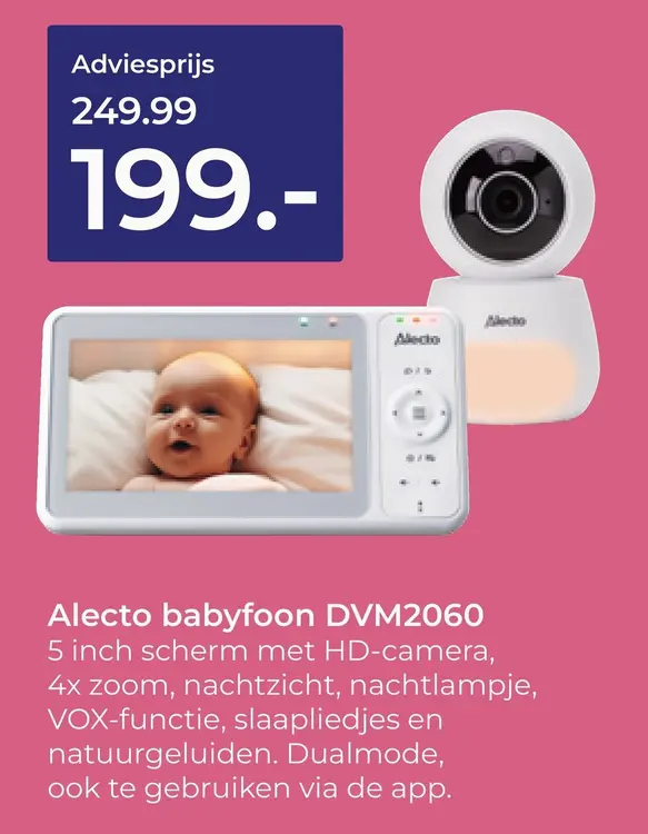 Aanbieding: Alecto babyfoon DVM2060
