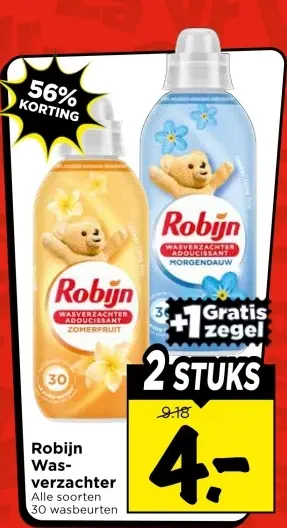 Aanbieding: Robijn Wasverzachter