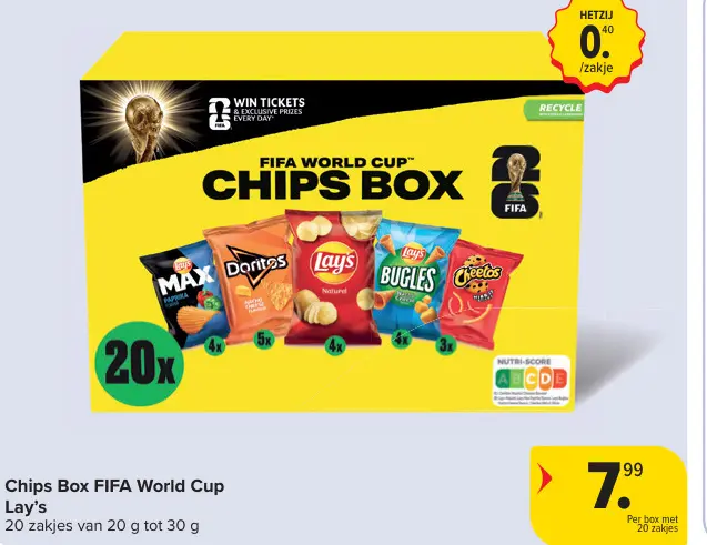 Promotie: Chips Box FIFA World Cup