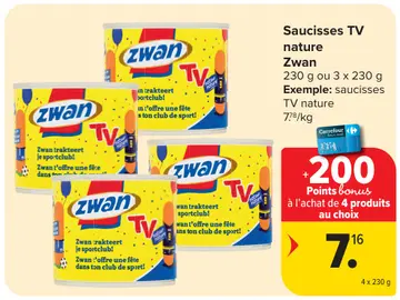 Offre: Saucisses TV nature