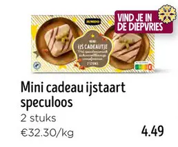 Promotie: Mini cadeau ijstaart speculoos