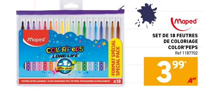 Offre: Feutres de coloriage color'peps