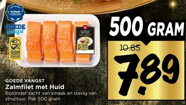 Aanbieding: Zalmfilet met Huid