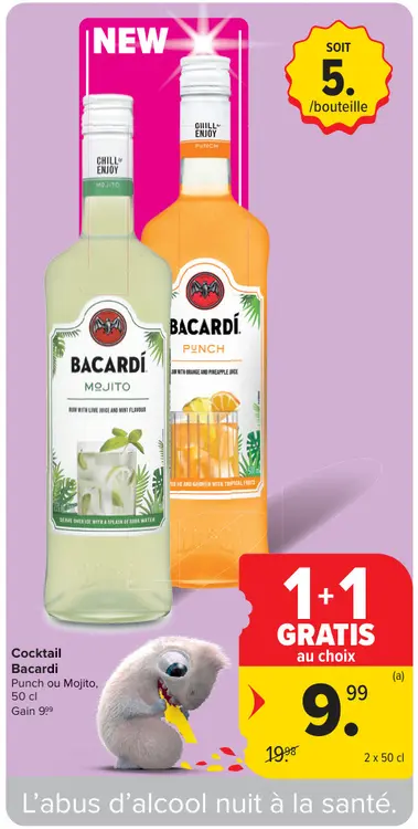 Offre: Cocktail Punch ou Mojito