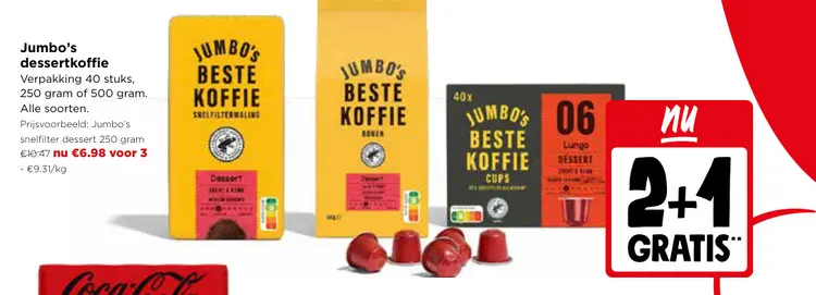 Promotie: Jumbo's dessertkoffie