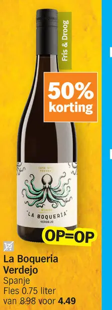 Promotie: La Boqueria Verdejo