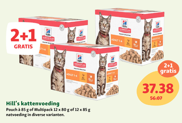 Aanbieding: Hill's kattenvoeding Pouch