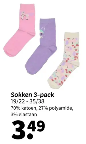Promotie: Sokken 3-pack