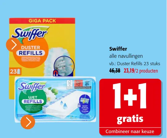 Promotie: Swiffer alle navullingen