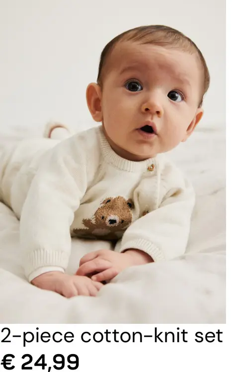 Aanbieding: 2-piece cotton-knit set