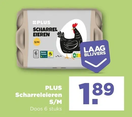 Aanbieding: PLUS Scharreleieren S/M