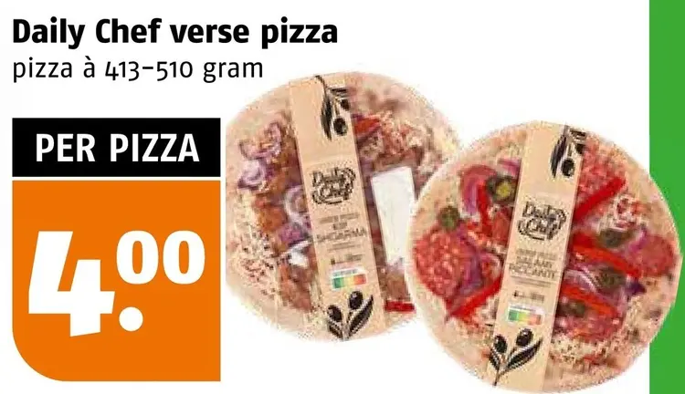 Aanbieding: Verse pizza