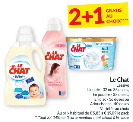 Offre: Le Chat Lessive