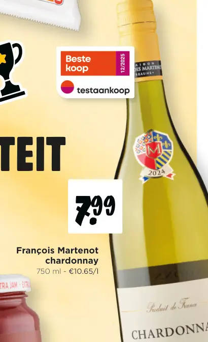 Promotie: François Martenot chardonnay