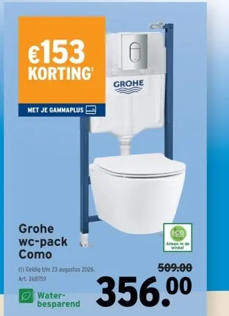 Promotie: wc-pack Como