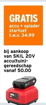 Aanbieding: accu + oplader startset